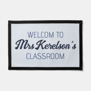 Personalized Teacher Name Classroom Welcome Pennant