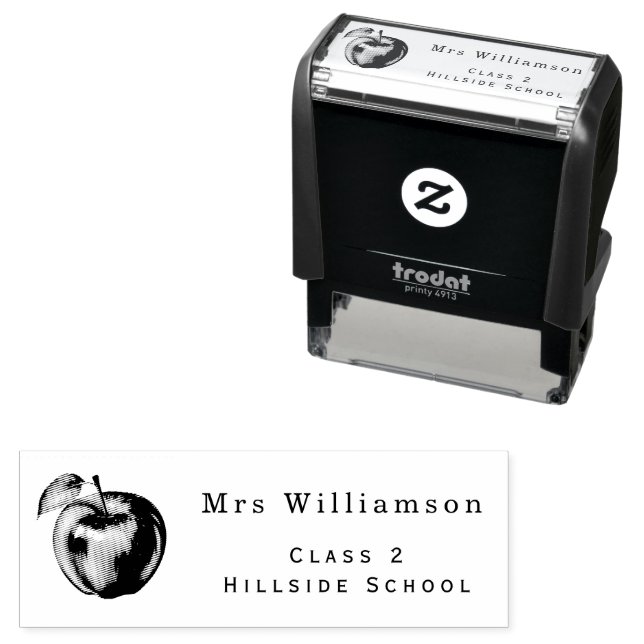 Personalized Teacher Name Self-inking Stamp (In Situ)