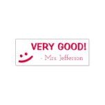 [ Thumbnail: Personalized Teacher Name "Very Good!" + Smile Self-Inking Stamp ]