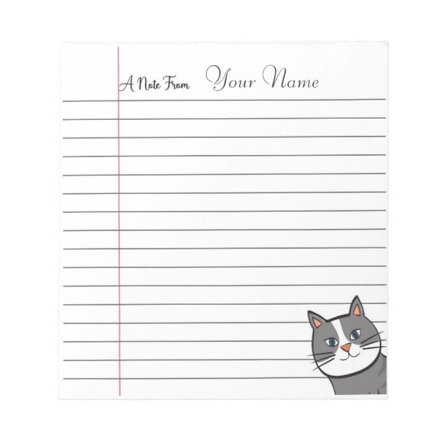 Personalized Teacher Notepad (Front)