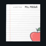 Personalized Teacher Notepad<br><div class="desc">"A note from the desk of" notepad. Great for any teacher!</div>