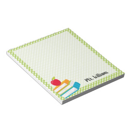 Personalized Teacher Notepad Zazzle