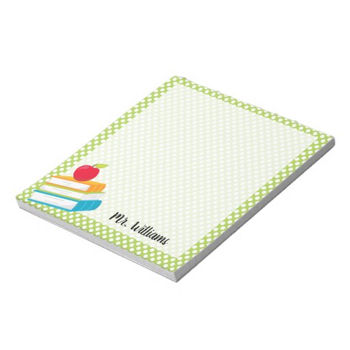Personalized Teacher Notepad Zazzle