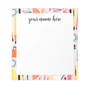 Personalized teacher notepad