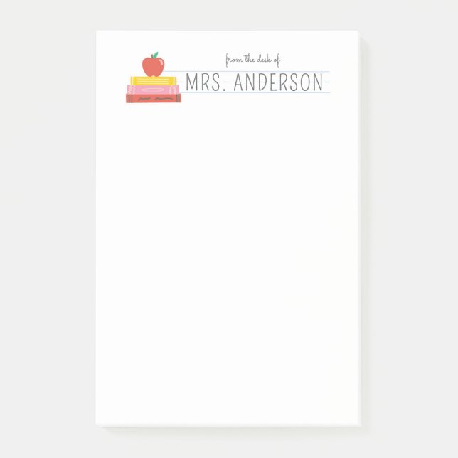 Personalized Teacher Notepad Appreciation Gift (Front)