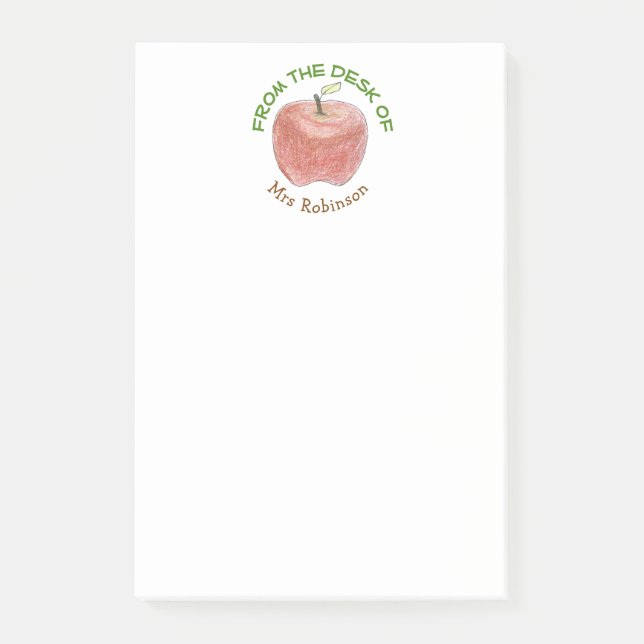 Personalized Teacher Notes (Front)