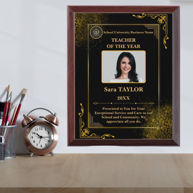 Personalized Teacher of the Year Award Plaque (Personalized Teacher of the Year Award Plaque)