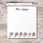 Personalized teacher pencils animal print bows  notepad<br><div class="desc">Personalized teacher pencils animal print bows Notepad Great for your favorite teacher, principal, secretary, dean, or anyone else at school for stylish desk decor! This notepad is a great size, and fully customizable! Say goodbye to the traditional apples and pencils, and switch to these modern, fun, girly, chic pencils with...</div>