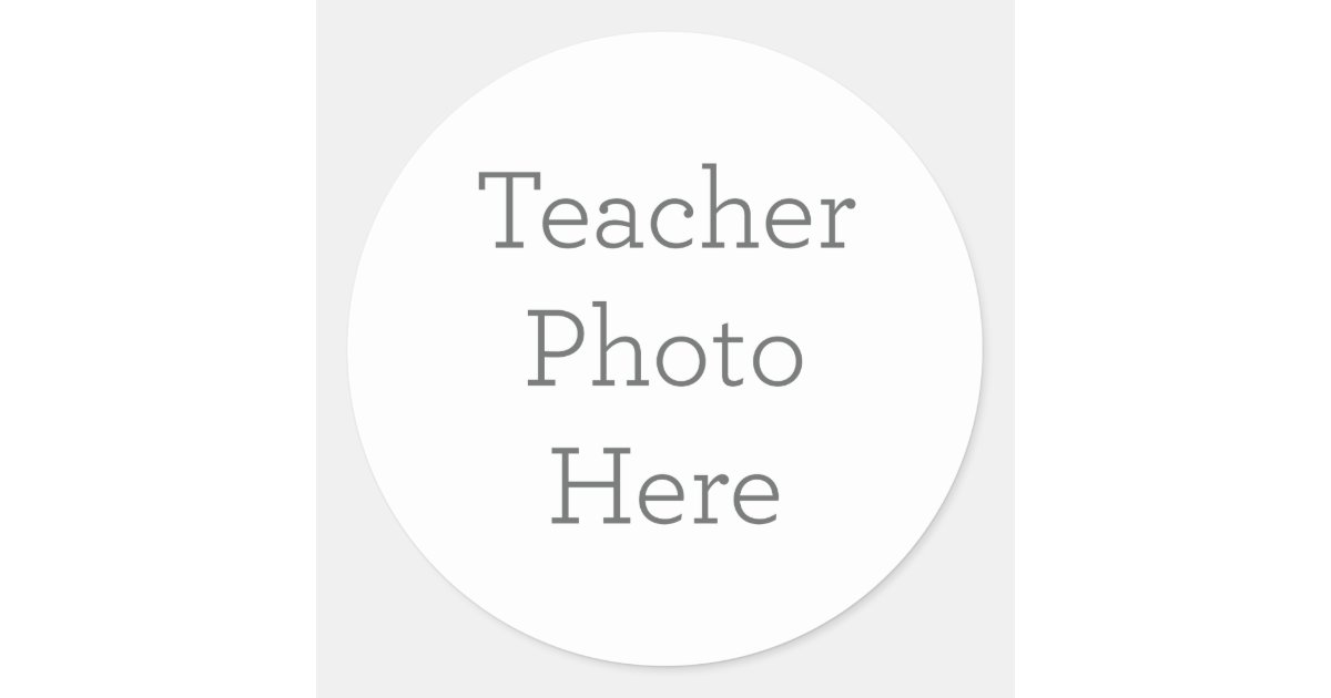 Personalized Teacher Photo Sticker Gift