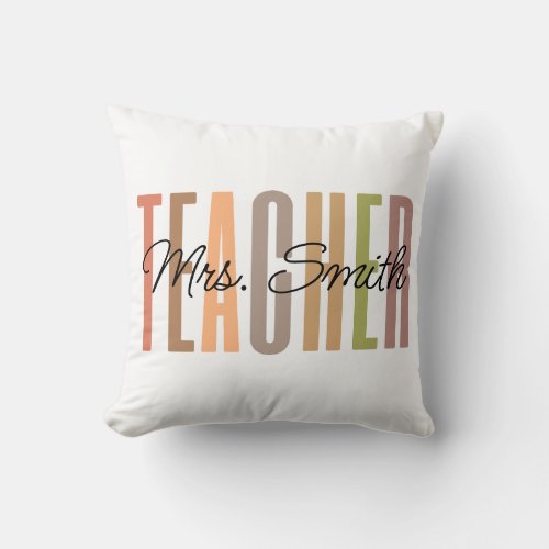 Personalized Teacher Pillow Appreciation Gifts