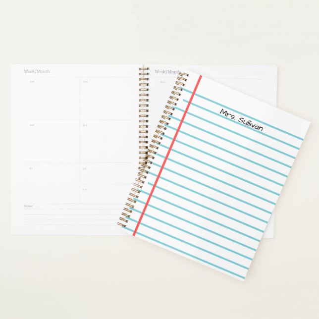 Personalized Teacher Planner (Display)