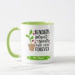 Personalized Teacher Plant Seeds That Grow Forever Mug at Zazzle
