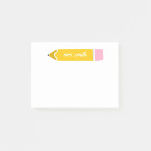 Personalized Teacher Post-it Notes