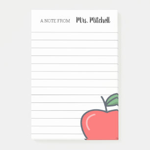 Personalized Teacher  Post-it Notes