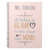 Personalized Teacher Quote Notebook Personalized Teacher Quote Notebook