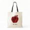 Personalized Teacher Red Faux Sequin Apple Glam