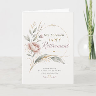 Personalized Teacher Retirement Legacy Of Learning Card