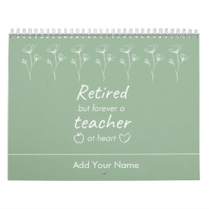 Personalized Teacher Retirement Newyear Gift Calendar