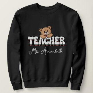 Personalized teacher Retro style  design  Sweatshirt