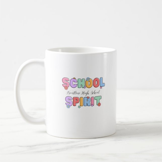 Personalized Teacher School Spirit Classroom Coffee Mug (Left)