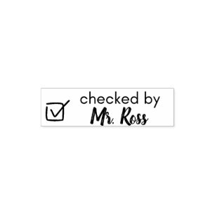 Personalized Teacher Self-inking Stamp