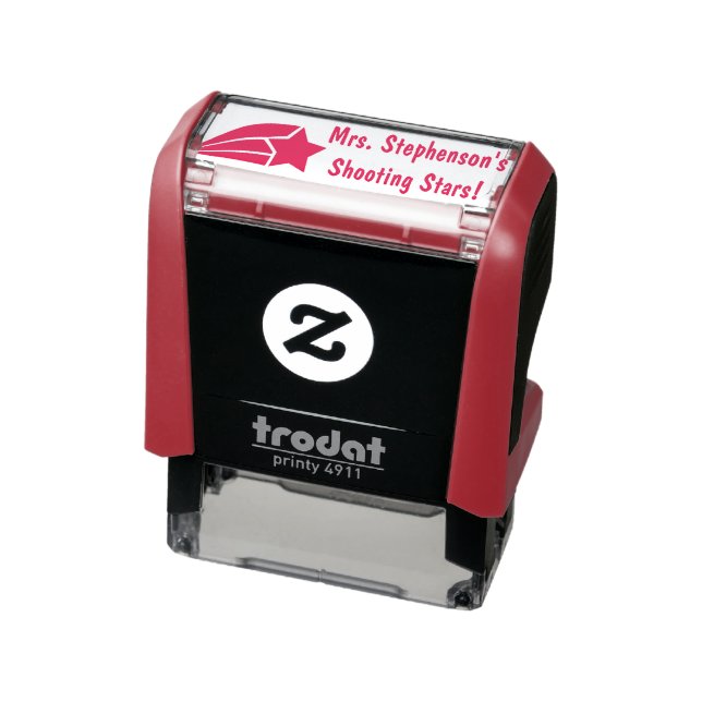 Personalized Teacher Shooting Star Reward Stamp (Product)