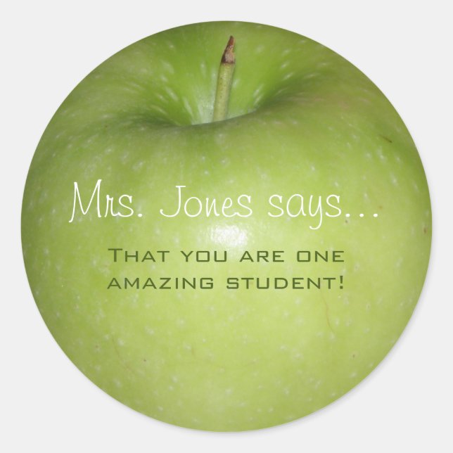 Personalized Teacher Stickers (Front)