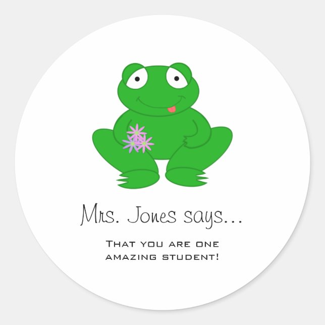 Personalized Teacher Stickers (Front)