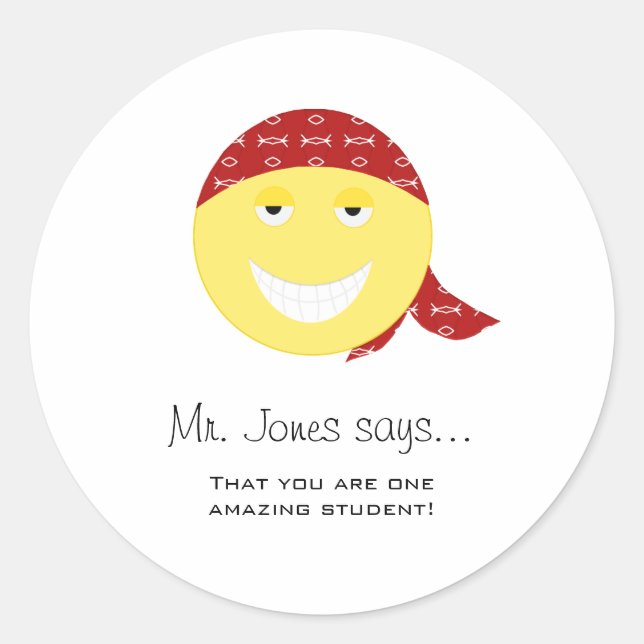 Personalized Teacher Stickers (Front)