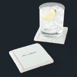 Personalized Teacher Stone Coaster<br><div class="desc">This Personalized Teacher Stone Coaster is perfect for teachers,  back-to-school students,  and others.</div>