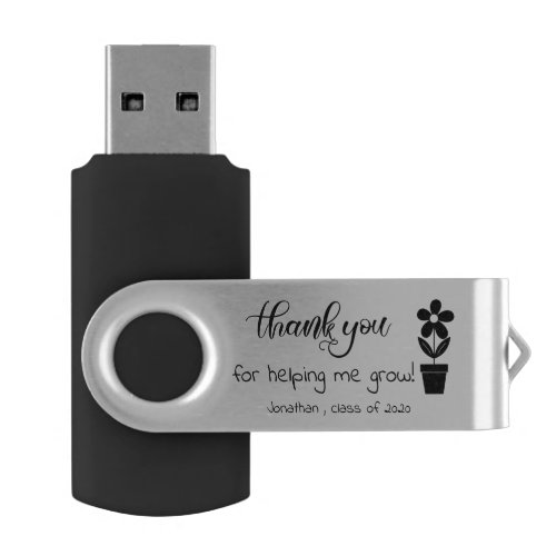 Personalized Teacher Thank You Gift Flash Drive