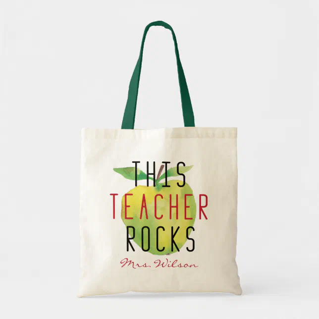 Personalized Teacher Tote Bag | Zazzle