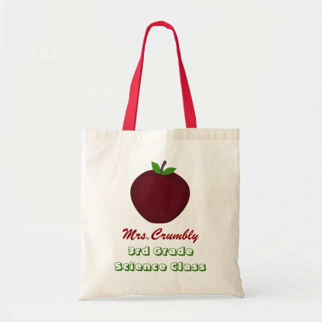Personalized Teacher Tote Bag (Front)