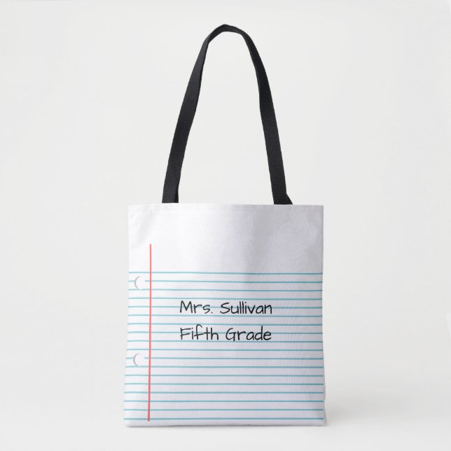 Personalized Teacher Tote Bag (Front)