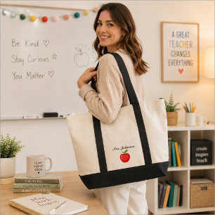 Personalized Teacher Tote Bag
