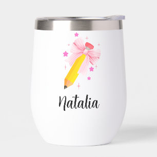 Personalized Teacher Tumbler with Name – Custom Wi