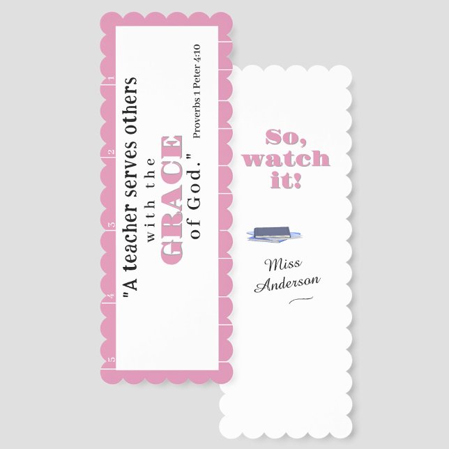 Personalized Teacher's Appreciation Bookmarks (Creator Uploaded)