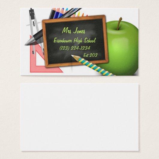 Personalized Teacher's Chalkboard (Front & Back)