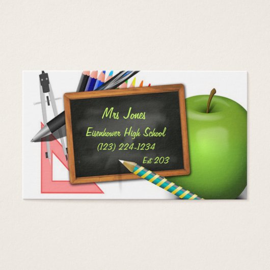 Personalized Teacher's Chalkboard (Front)