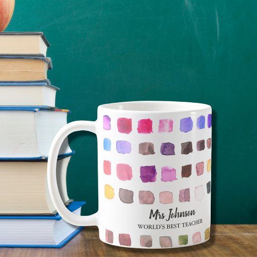 Personalized Teachers Colorful Coffee Mug