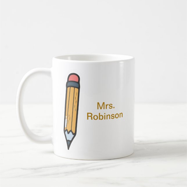 Personalized Teachers Gift  Coffee Mug (Left)