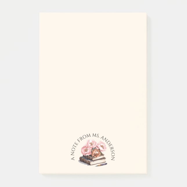 Personalized Teacher's  Post-it Notes (Front)