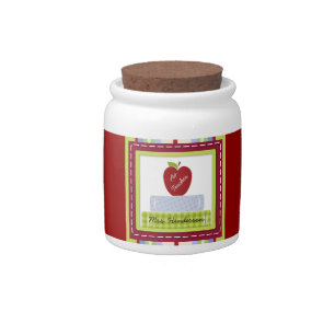 Personalized Teacher's Treats Candy Jar