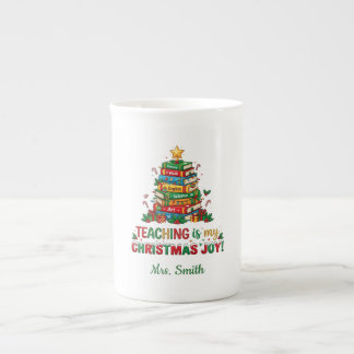 Personalized Teaching Is My Christmas Joy Bone China Mug