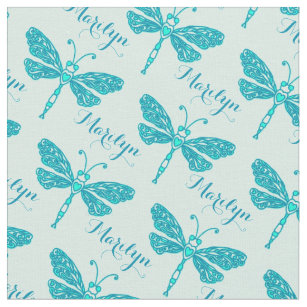 dragonfly pattern fabric zazzle