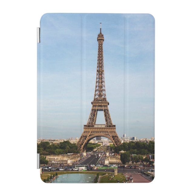 Personalized Teal Blue Tiffany Eiffel Tower iPad A Mini Cover (Front)