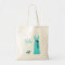 Personalized Teal Bridesmaid Tote
