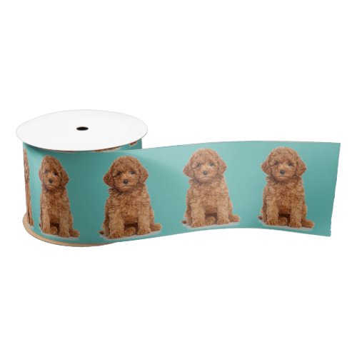 Personalized teal Custom photo image picture  Satin Ribbon