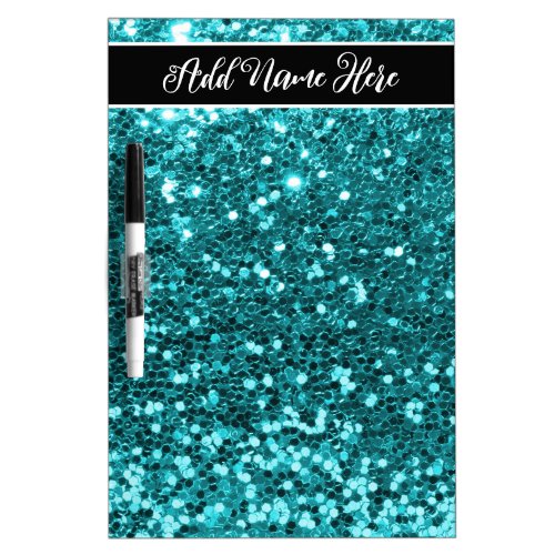 Personalized Teal Dry Erase Board
