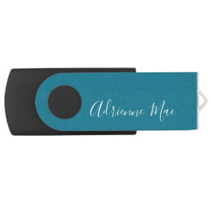 Personalized Teal Evrybox™ Charger + Speaker Flash Drive